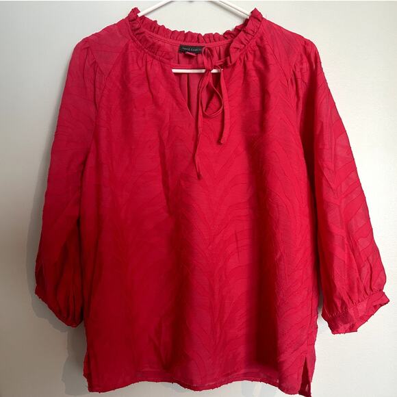 NWT Vince Camuto Split Neck Zebra Print Blouse – Women’s Small, Pink - Picture 5 of 10